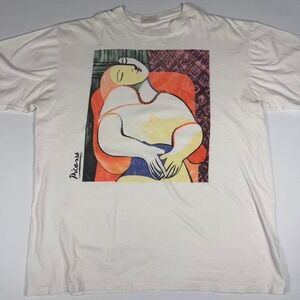 90s Picasso Art Painting T-Shirt  Men's XL